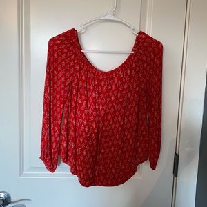 Red BillaBong long sleeve shirt